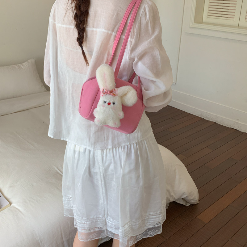 日系卡通风可爱豆腐包女2026新款夏天甜美迷你小众单肩腋下小方包