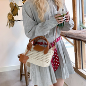 小众编织包包女2025新款 夏季 手工钩织包海边度假沙滩包单肩斜挎包