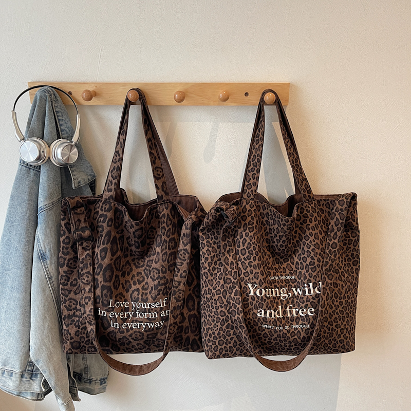 大容量通勤托特包双面条纹手提包