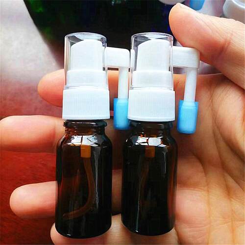 长嘴玻璃加厚避光口腔喷雾器