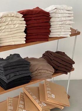 半高领软糯羊绒蛋白打底衫女秋冬保暖肌底衣弹力长袖T恤