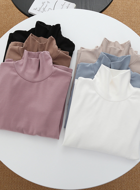 特价/高领打底衫女内搭秋冬新款显瘦百搭加厚上衣学生修身长袖t恤