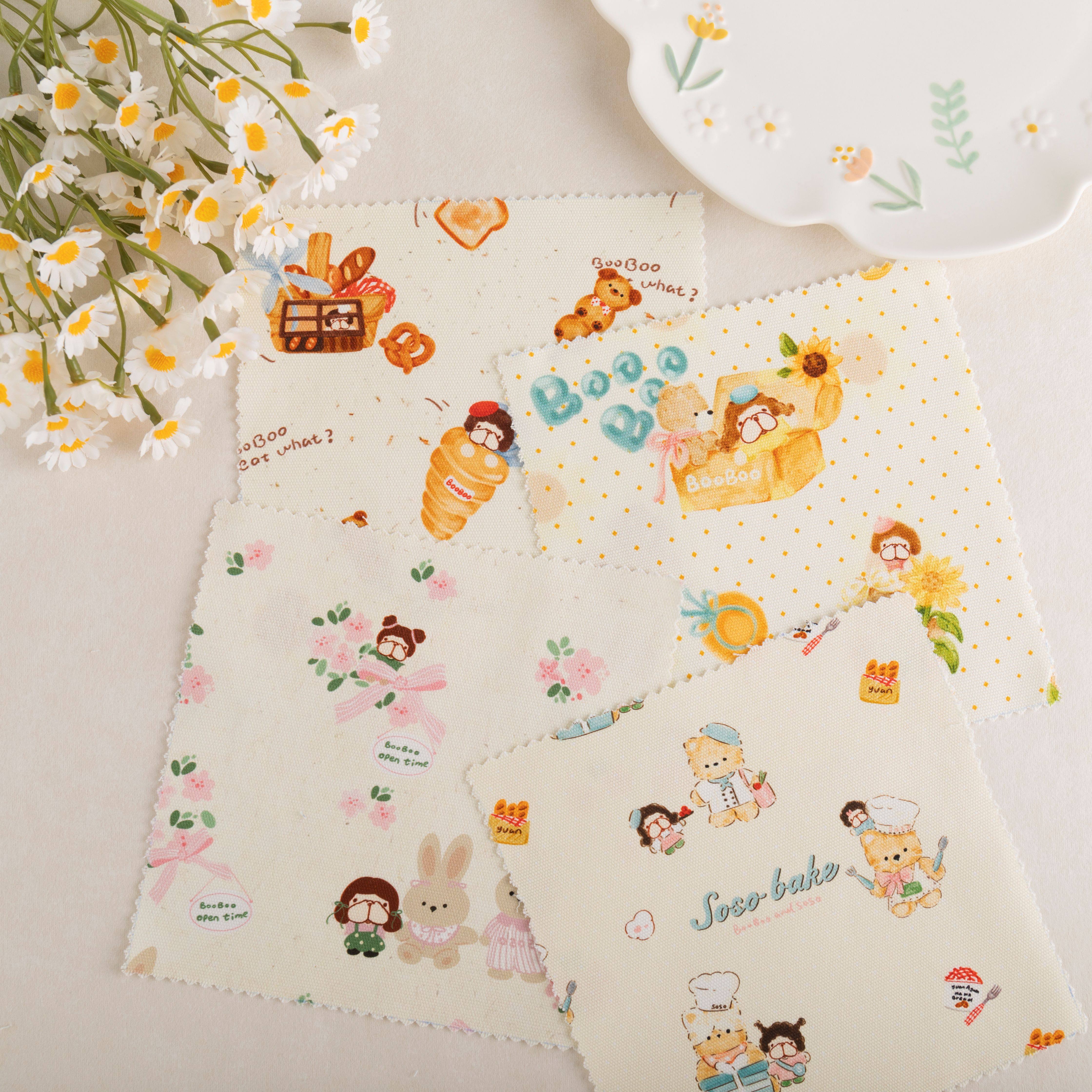 BooBoo布布 加厚帆布 可爱卡通背带裤包包手工面料 纯棉印花布,纺织面料/辅料/配套,棉麻面料,淘宝优惠券,粉丝福利购,淘宝优惠卷