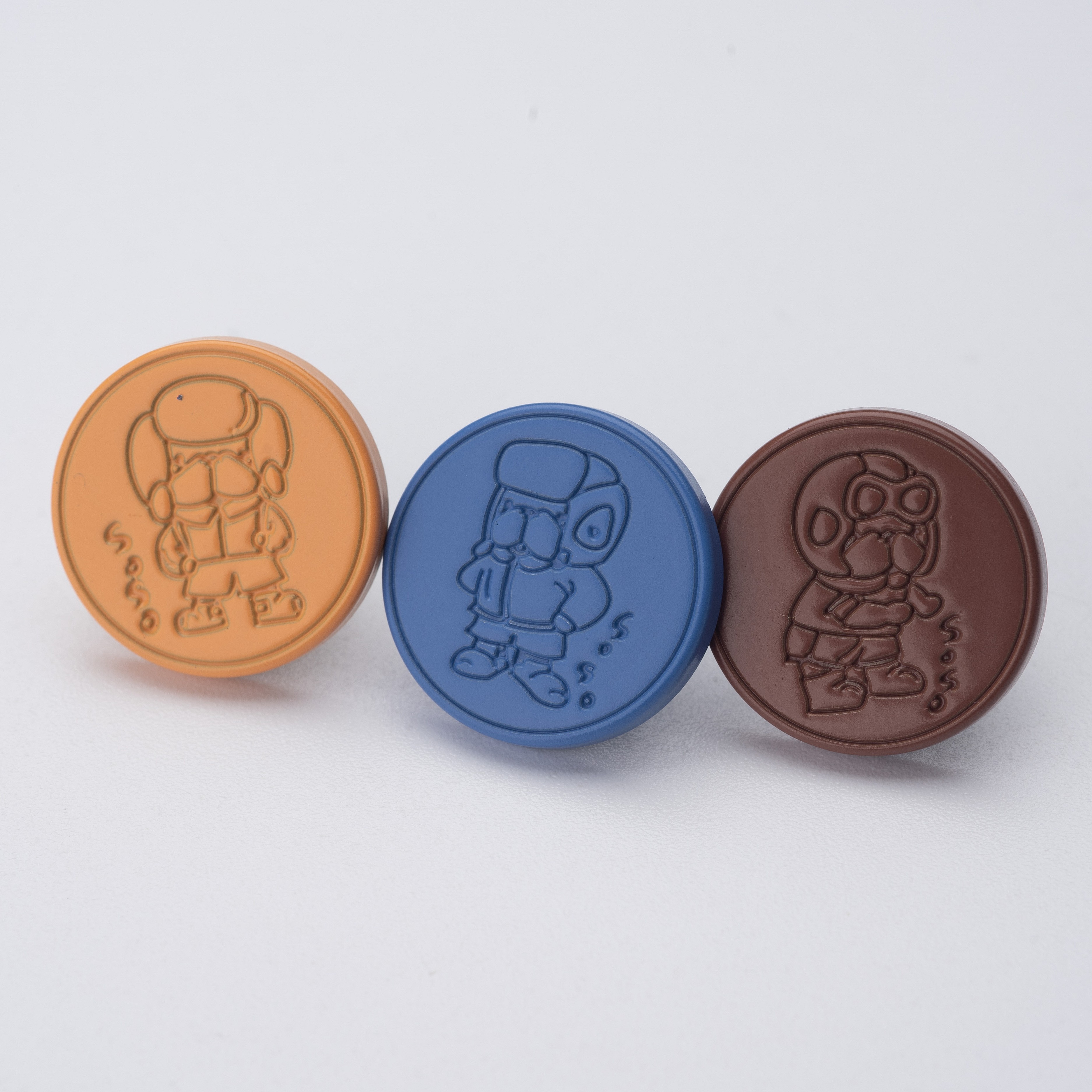 BooBoo布布金属四合扣卡通彩色