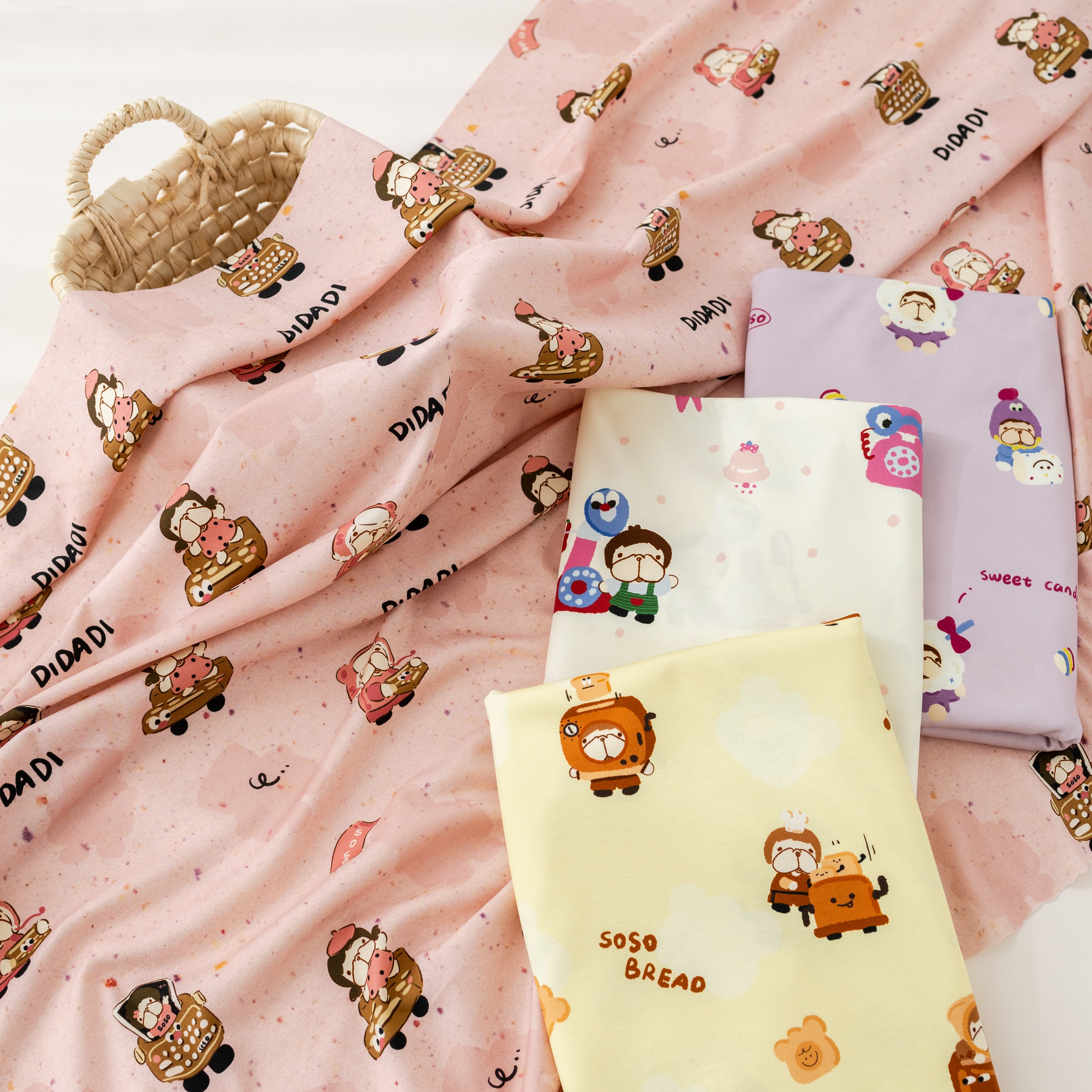 BooBoo布布纯棉T恤布50支液氨双面针织布料夏季冰丝凉感匹马棉