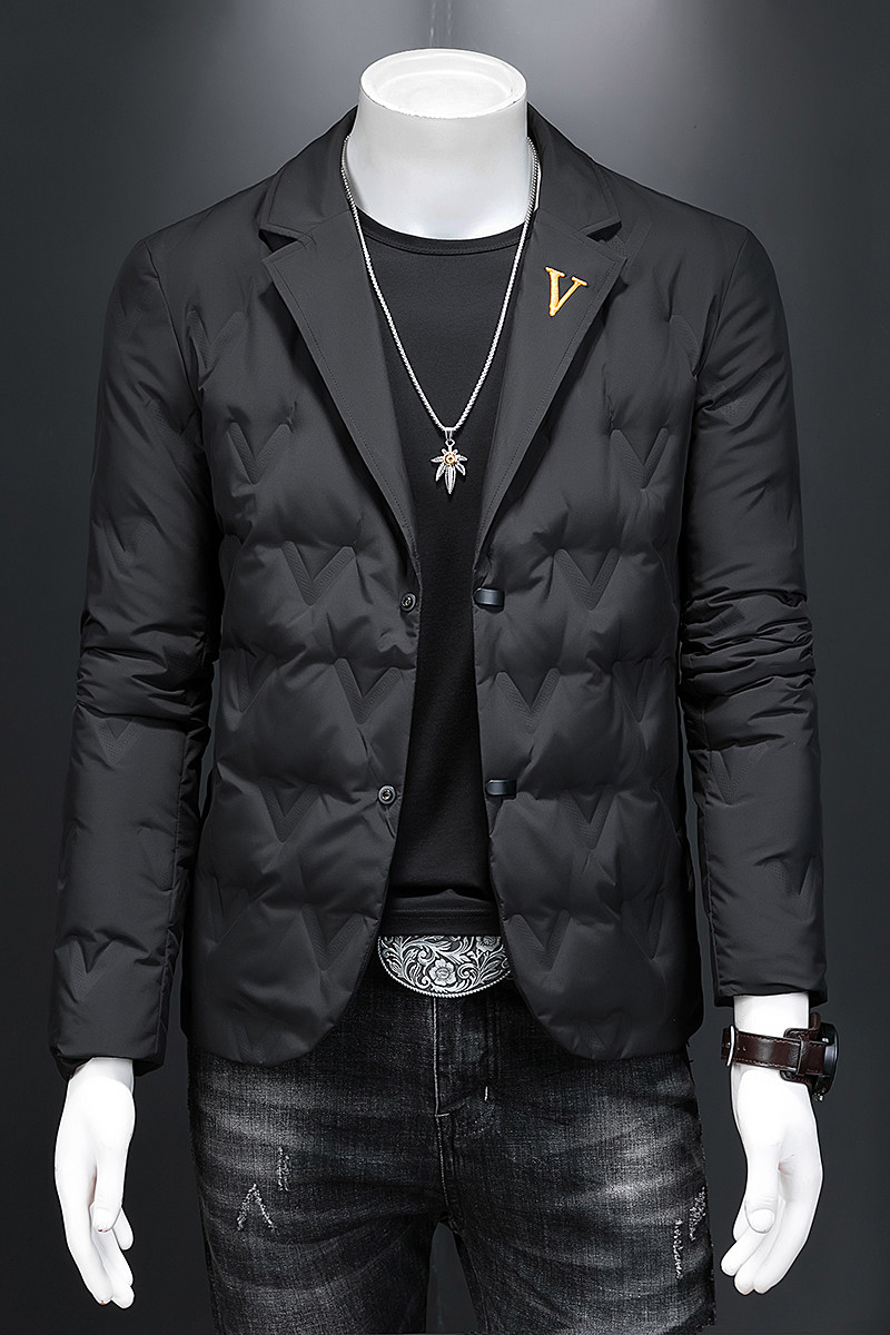 D222档口冬西装90%白鸭绒西装羽绒服外套羽绒服5509p245,男装羽绒服,电商D222