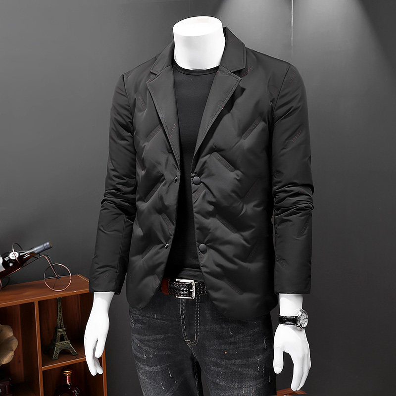 2026冬季男士90%白鸭绒西装羽绒服轻便外套保暖88169p245,男装羽绒服,电商D222