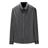 2026春秋四季长袖衬衫男装时尚条子穿打底衫13658/p115，男装衬衫，电商D222