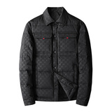 冬款2022新款男士90%白鸭绒羽绒服羽绒外套翻领9901p285，男装羽绒服，电商D222