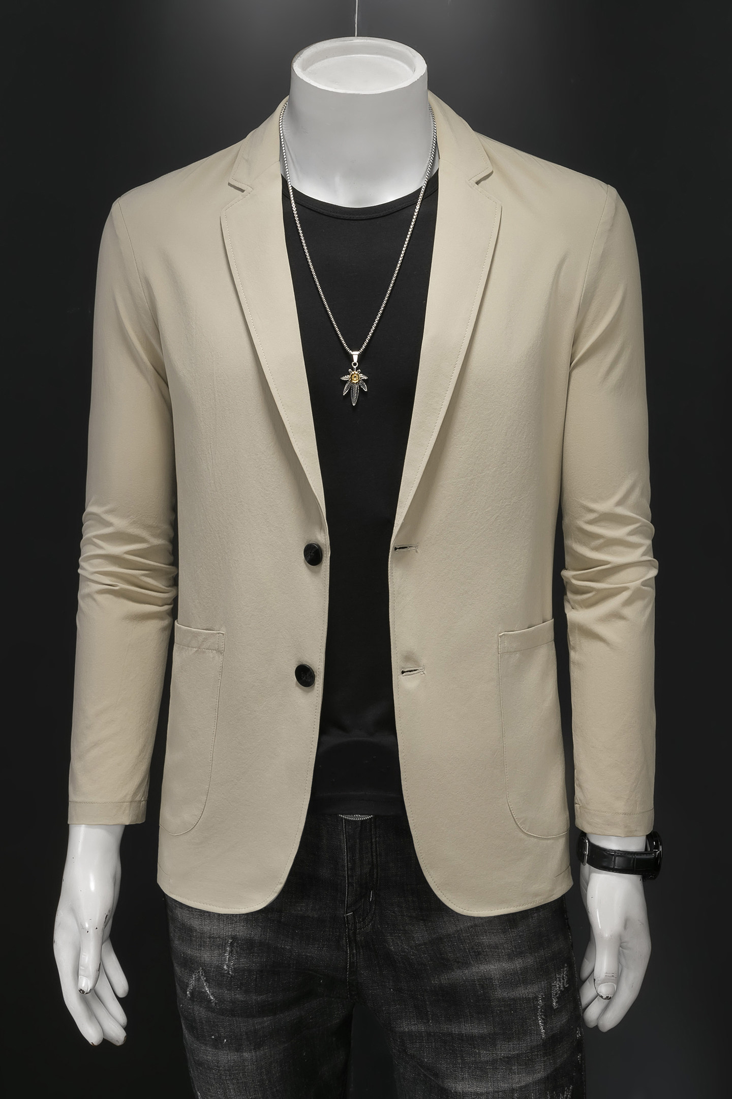 森林猎人秋季2026防晒新款西装男士休闲薄款轻便跑量外套55666P80,男装西服,电商D222