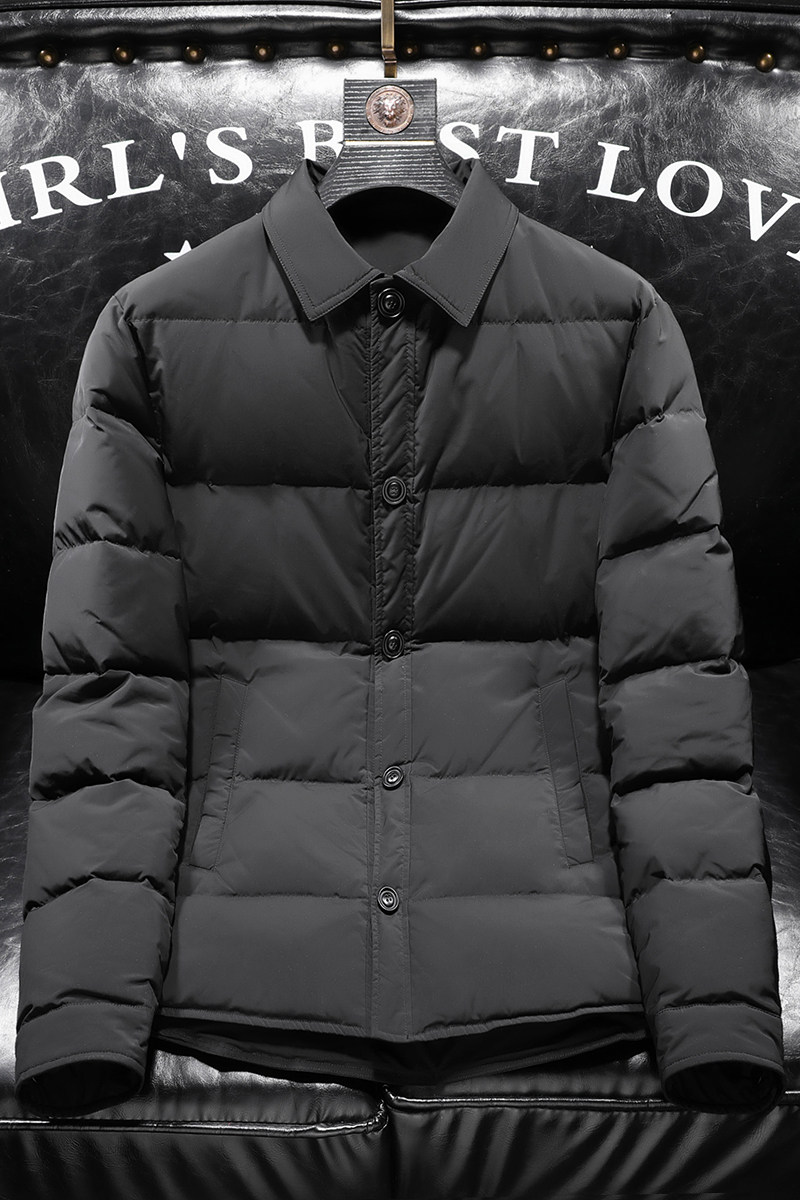 2024羽绒服男装厚款冬装羽绒外套衬衫领潮流66731p265,男装羽绒服,电商D222