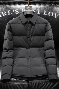2024羽绒服男装厚款冬装羽绒外套衬衫领潮流66731p265图片