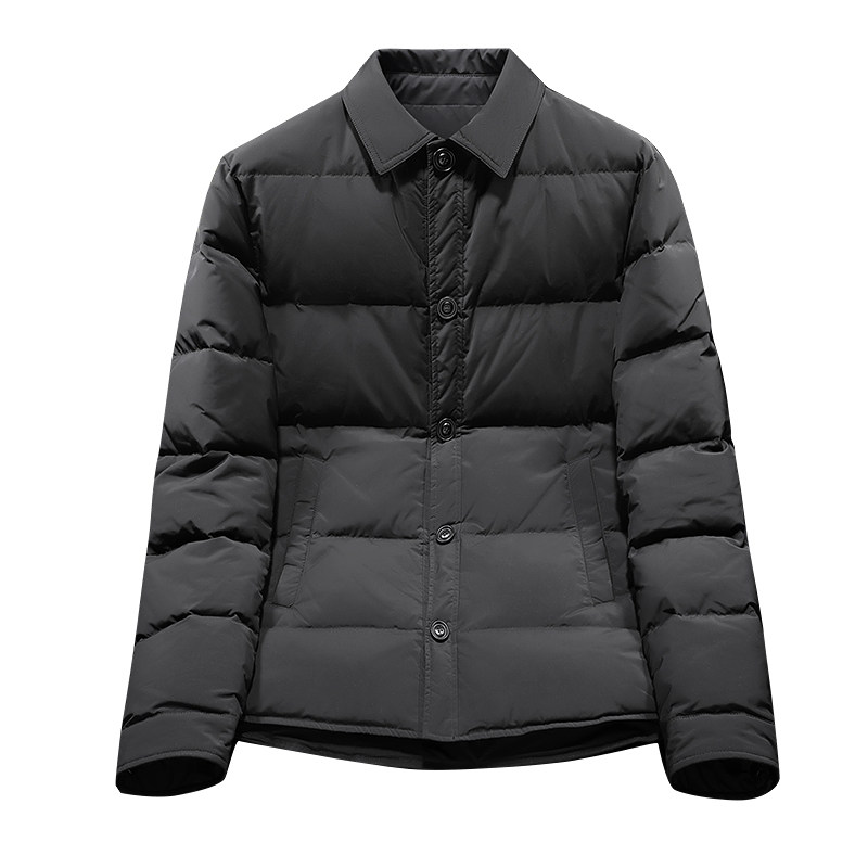 2024羽绒服男装厚款冬装羽绒外套衬衫领潮流66731p265,男装羽绒服,电商D222