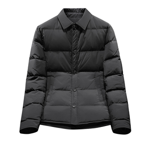 2024羽绒服男装厚款冬装羽绒外套衬衫领潮流66731p265图片