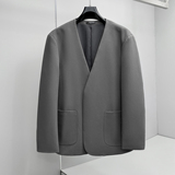 2026春秋季潮流宽松无领马吉拉小西男装欧版西装8863p190，男装西服，电商D222