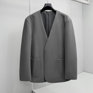 2026春秋季潮流宽松无领马吉拉小西男装欧版西装8863p190，男装西服，电商D222