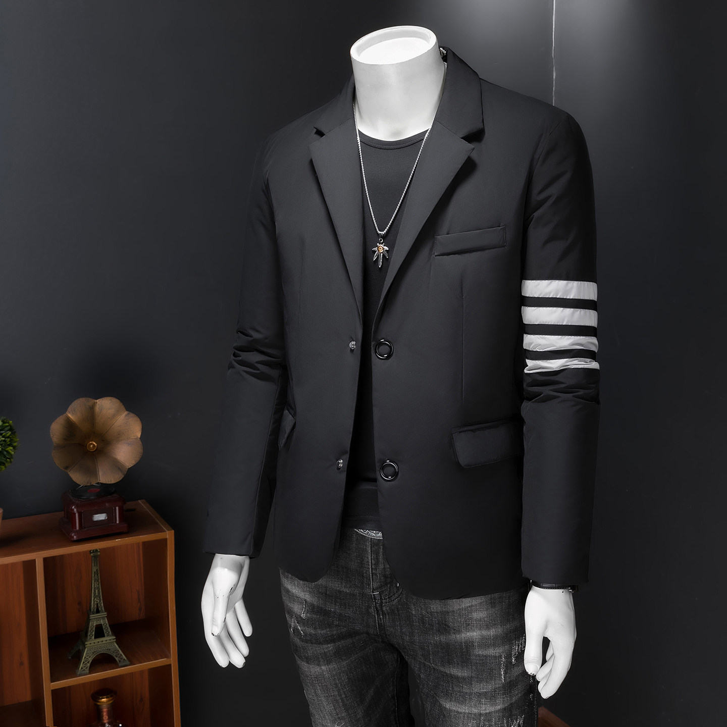 森林猎人2026新款西装男90%白鸭绒羽绒服外套2215p265全年货,男装羽绒服,电商D222