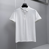 2026翻领短袖男丝光棉小邹棉POLO杉针织领袖子提花8862/p53，男装T恤，电商D222