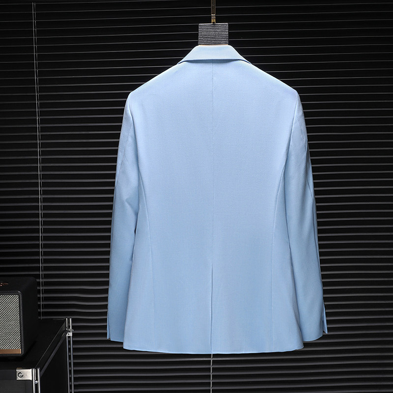 D222春秋新款蓝色小西装男休闲便西服四季外套1205-12P175,男装西服,电商D222
