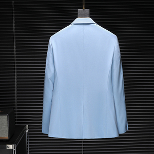 D222春秋新款蓝色小西装男休闲便西服四季外套1205-12P175图片