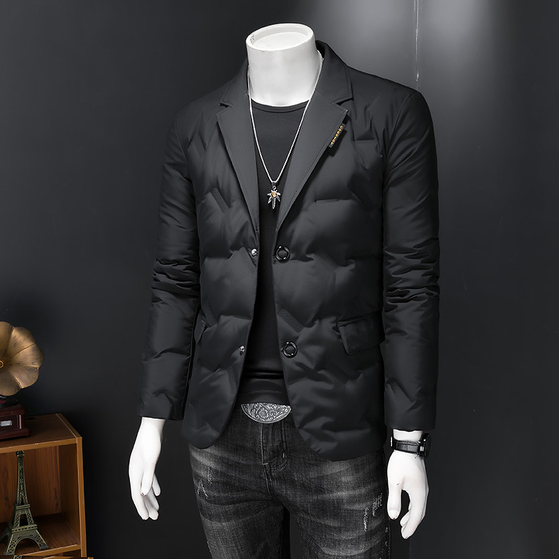 2025西装男装90%白鸭绒羽绒服冬装外套5658p245,男装羽绒服,电商D222