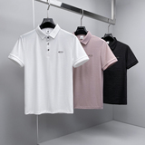 2026男翻领短袖丝光棉小邹棉POLO杉针织领袖子提花8860/p53，男装T恤，电商D222