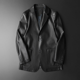 2026男装皮衣西装皮衣外套休闲皮夹克1866p135，男装皮衣，电商D222