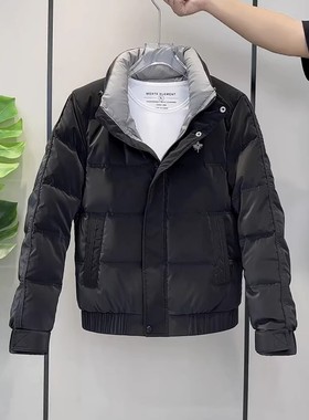 冬季短款棉服男立领加厚流行保暖休闲外套青春潮流上衣韩版修身