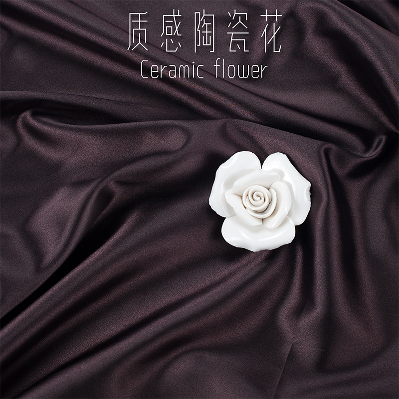 ins简约永生花仿真陶瓷花静物拍照摄影道具化妆饰品背景布景摆件