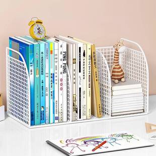 桌上书架儿童绘本架桌面书本收纳盒图书整理箱宝宝玩具置物架书柜