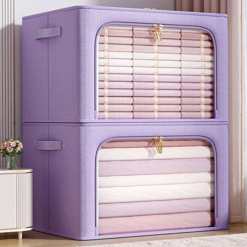 衣服收纳箱家用加厚衣柜储物筐盒折叠布艺大号装衣物被子整理箱子,收纳整理,收纳箱,淘宝优惠券,粉丝福利购,淘宝优惠卷