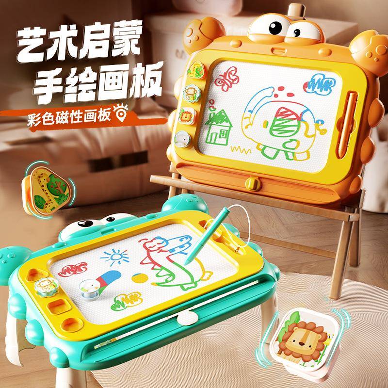 儿童画板家用幼儿磁性写字板一岁宝宝2涂鸦3磁力画画玩具画写板大图片