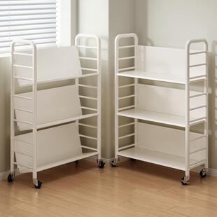 移动小推车书架分层置物架子家用客厅房间书本玩具零食收纳储物柜