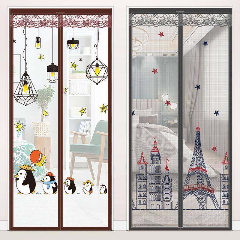 防蚊门帘磁性纱帘家用自吸夏季蚊账纱门纱窗魔术贴夏天自粘免打孔,居家布艺,门帘,淘宝优惠券,粉丝福利购,淘宝优惠卷