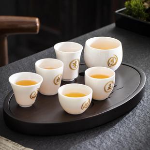功夫茶杯个人专用主人杯定制姓氏刻字陶瓷小茶盏 私人订制品茗杯