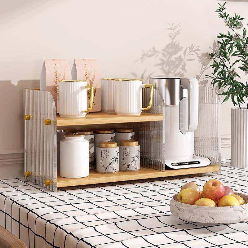 餐桌收纳神器桌面置物架零食架子双层杯架水杯饭桌台面厨房餐边柜,收纳整理,书桌收纳置物架,淘宝优惠券,粉丝福利购,淘宝优惠卷