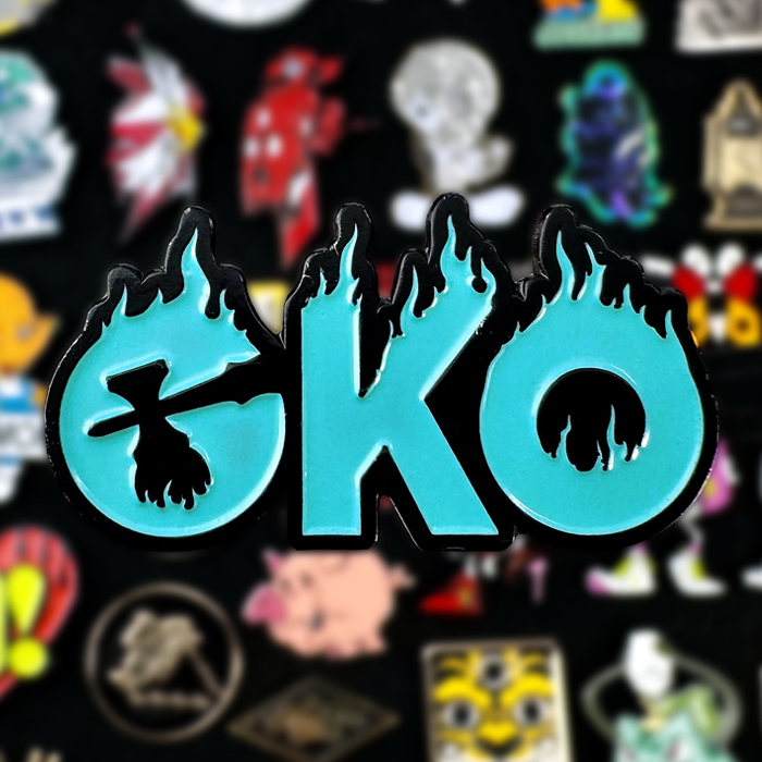 CKO字体锌合金纪念品剑玉kendama