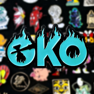 CKO剑玉公开赛纪念胸针原创徽章烤漆金属胸针创意饰品挂件礼物