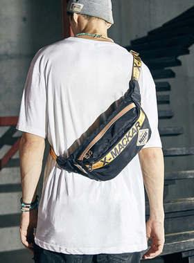 MACKAR多功能旅行腰包骑行包男包包大容量胸包户外运动单肩斜挎包