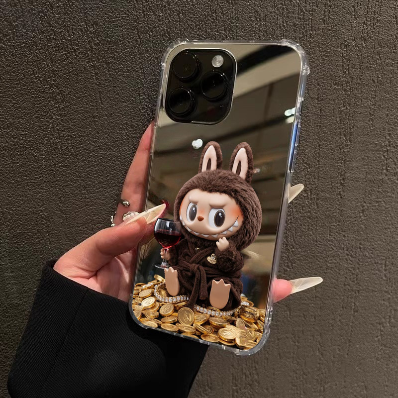 金币来财华为P70pro手机壳适用苹果16promax镜面一加13荣耀50潮OPPOReno13有钱花小米15p创意vi