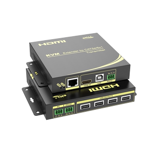 EKL-HU100 KVM网吧延长器100米 HDMI高清转网络信号带USB键鼠远程控制