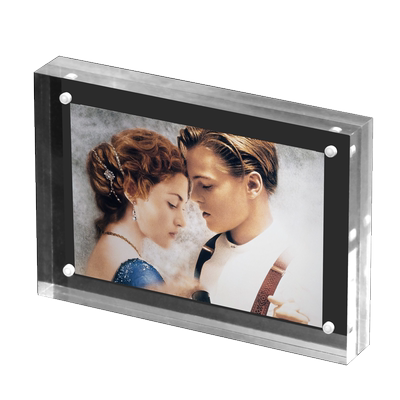 亚克力吸磁相框摆台透明