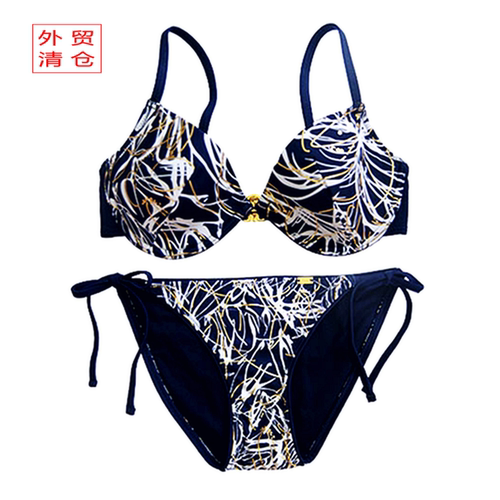 外贸大牌比基尼钢托聚拢性感泳出口余单bikini夏上新清仓特卖孤品