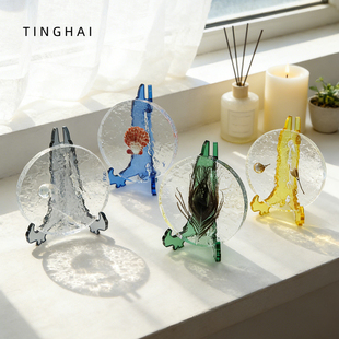 亚克力内嵌内埋挂件配饰种子标本草本标本透明方块植物贝壳艺术品