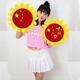 运动会开幕式 创意道具手拿花朵儿童表演合唱向日葵方阵演出太阳花