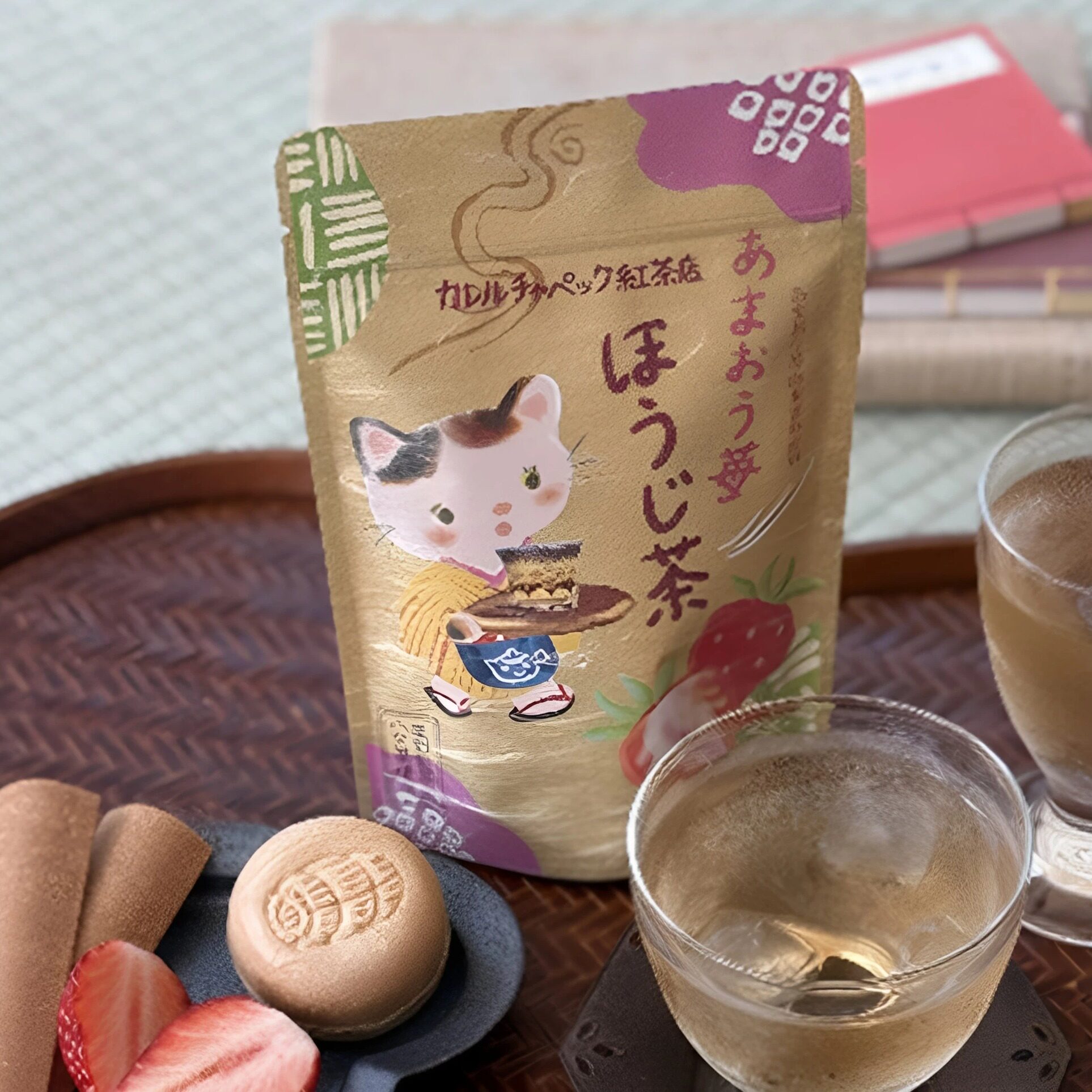 星野制茶园茶包煎茶玉露焙茶麦茶甘夏草莓水果八女茶焙茶