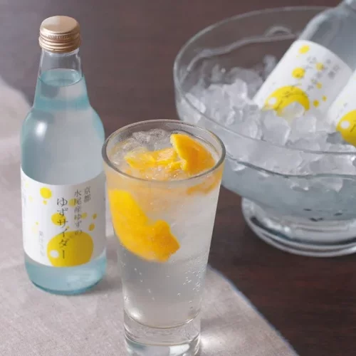 京都水尾特产柚子苏打水