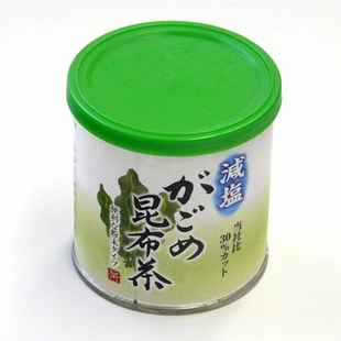 日本现货盐昆布茶低盐梅茶香菇茶汤料调味料罐装粉末茶泡饭料40克