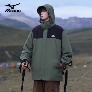 Mizuno/美津浓冲锋夹克男女款春秋款2024新款情侣春秋季男士外套