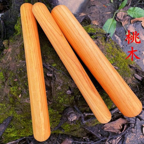 环保无油漆加粗实心木擀面杖